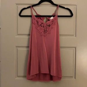 Pink Appliqué Tank
